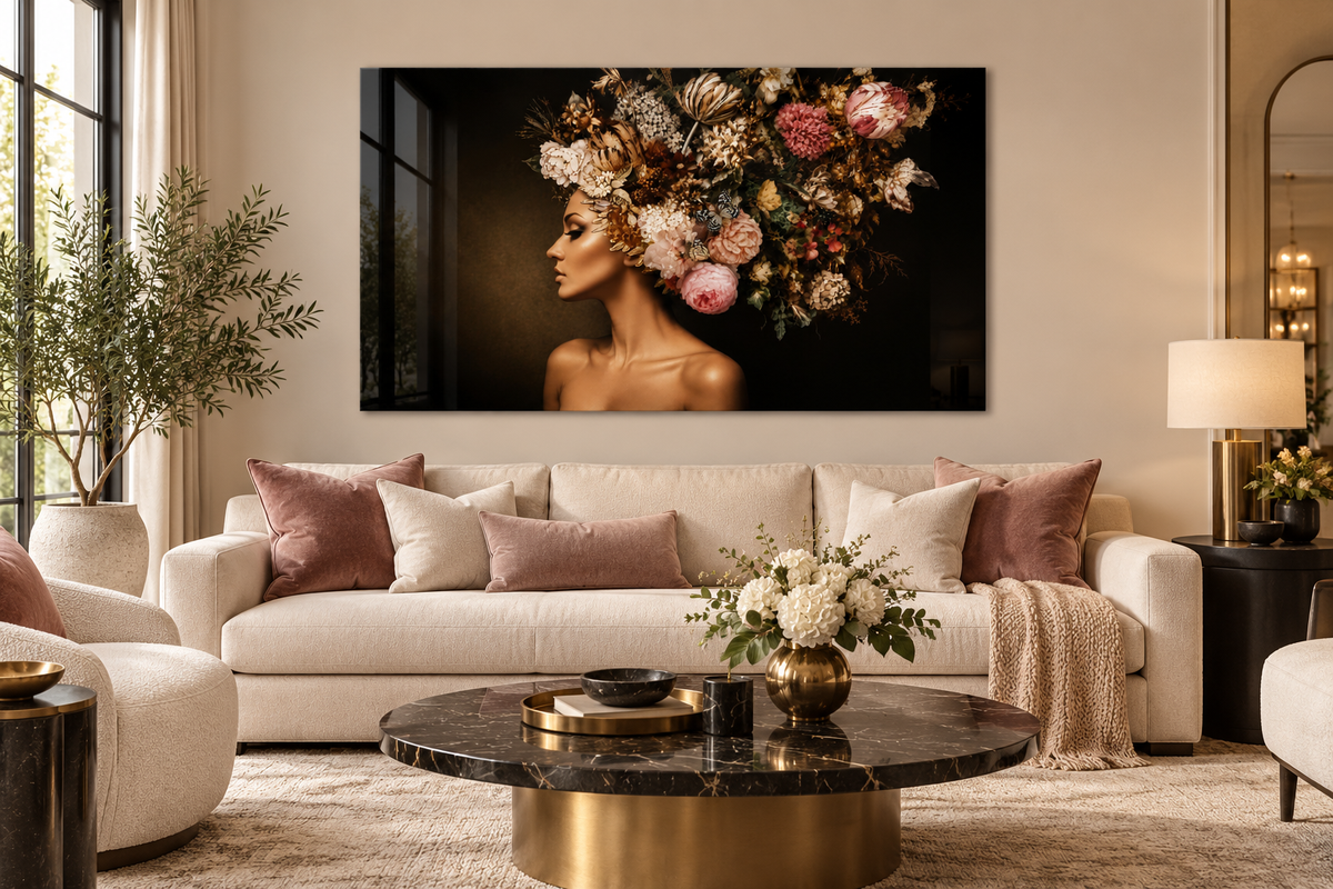 #2160L- Floral Empress Portrait