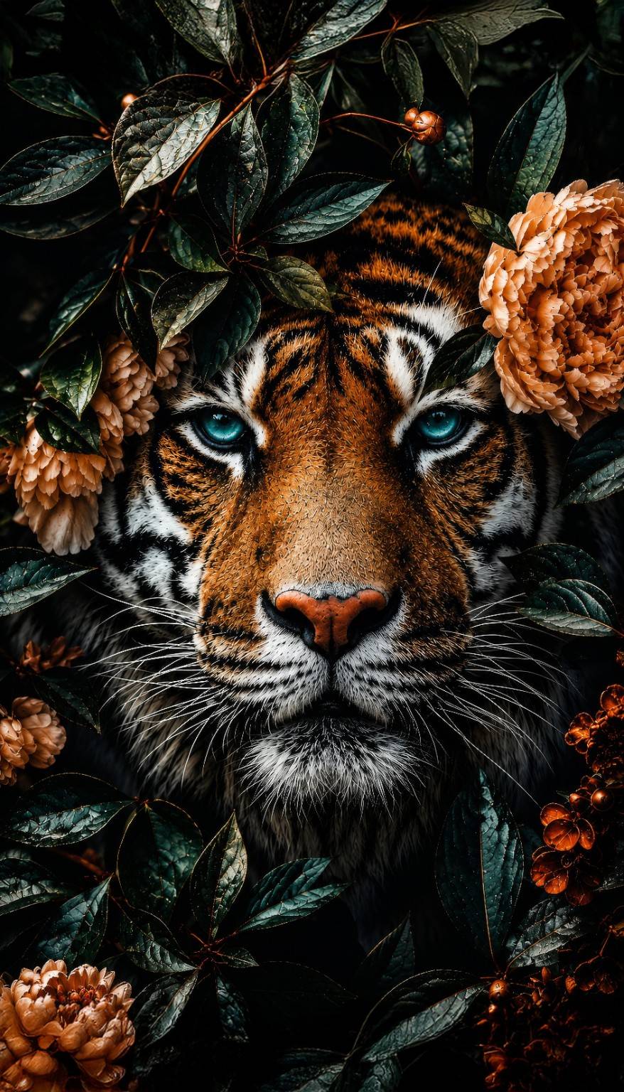 #2065L- Emerald Tiger Floral