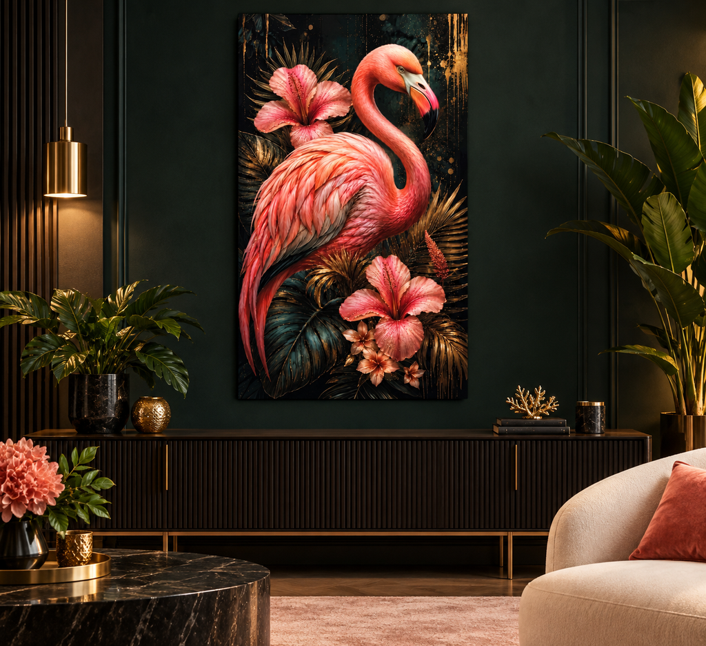 #2185L- Flamingo Royale Tropical