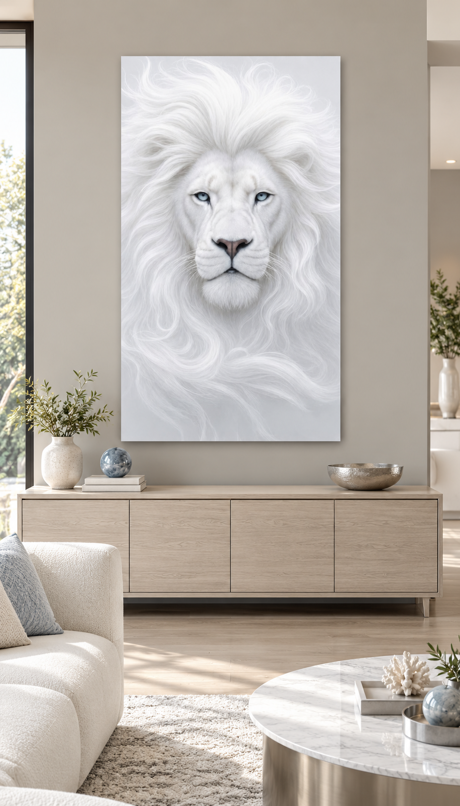 #2070L- Ivory Sovereign White Lion