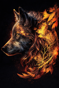 #1021L- Ember Wolf