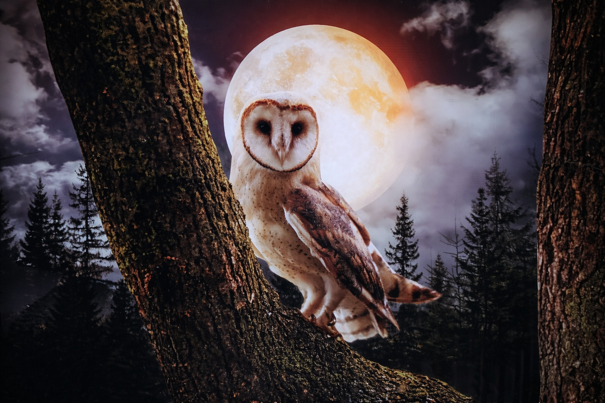 Moonlit Owl 20in x 28in