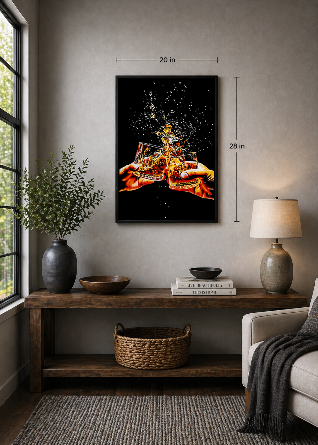 Midnight Toast 20in x 28in