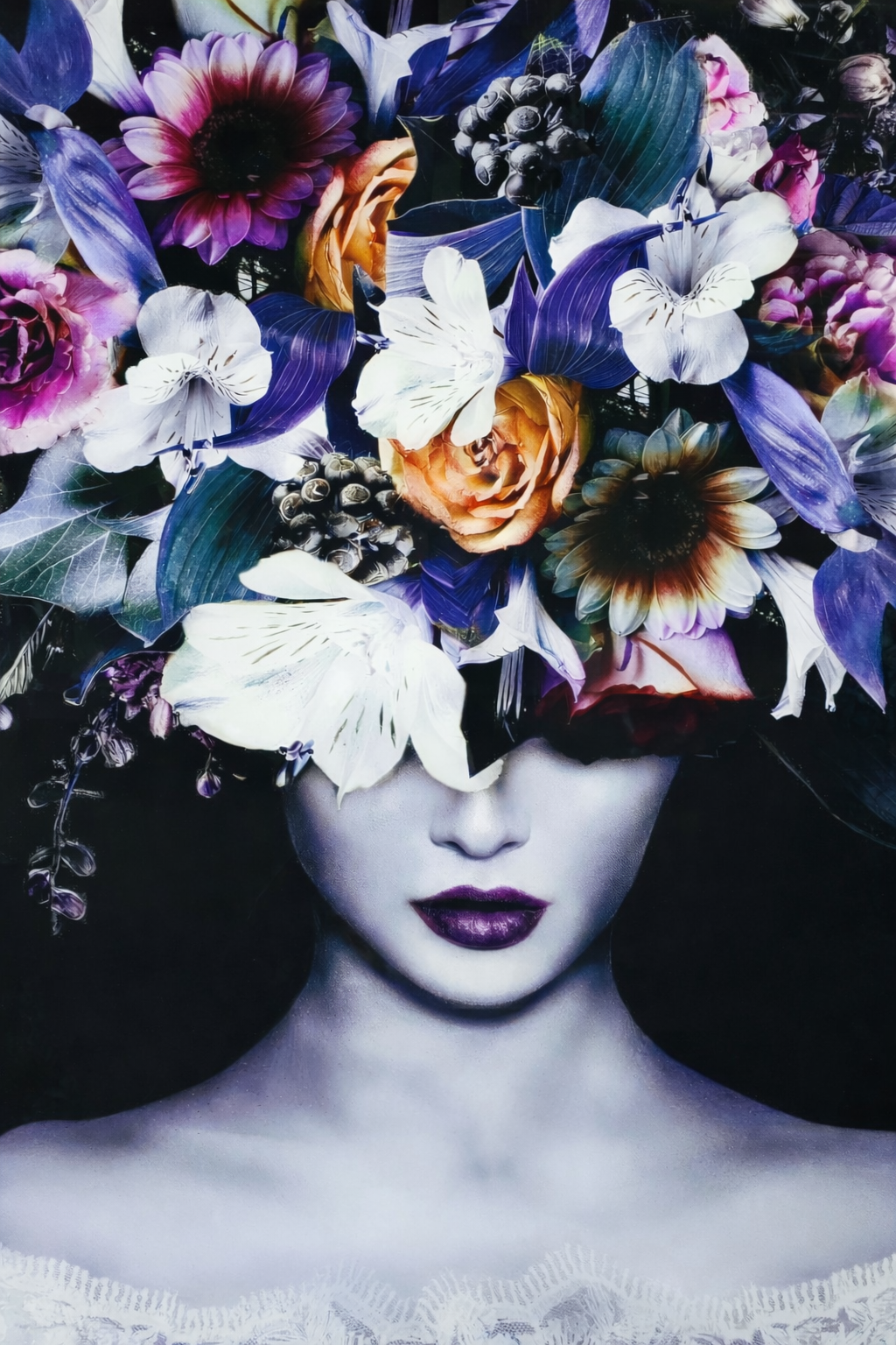 #1114L- Floral Portrait