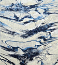 Drift Navy Abstract Marble Rug 5.4x7.5