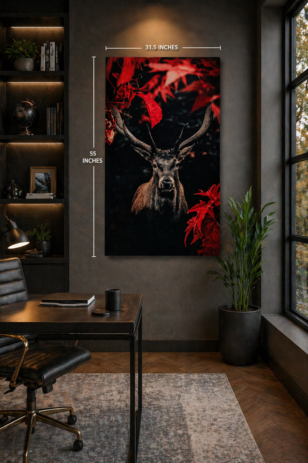 #1106L- Majestic Deer Forest