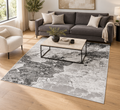 Monaco Grey Abstract Area Rug – 5.4x7.5 & 8x10