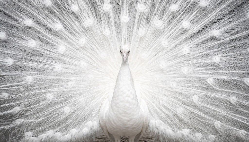#2115L- Ivory Radiance White Peacock