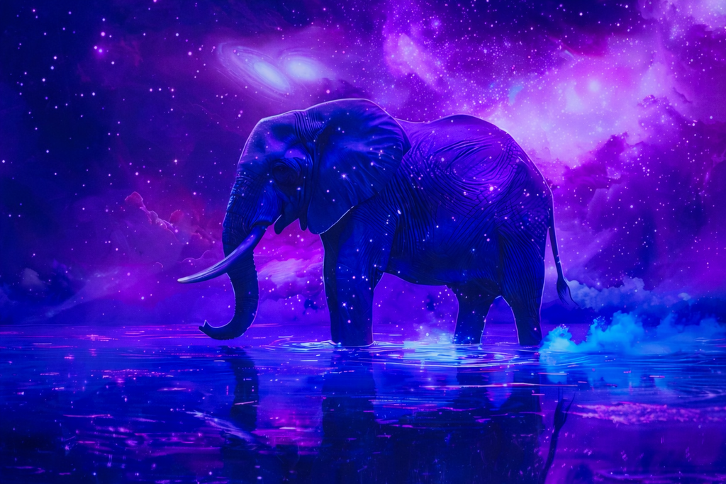 Cosmic Elephant 20in x 28in