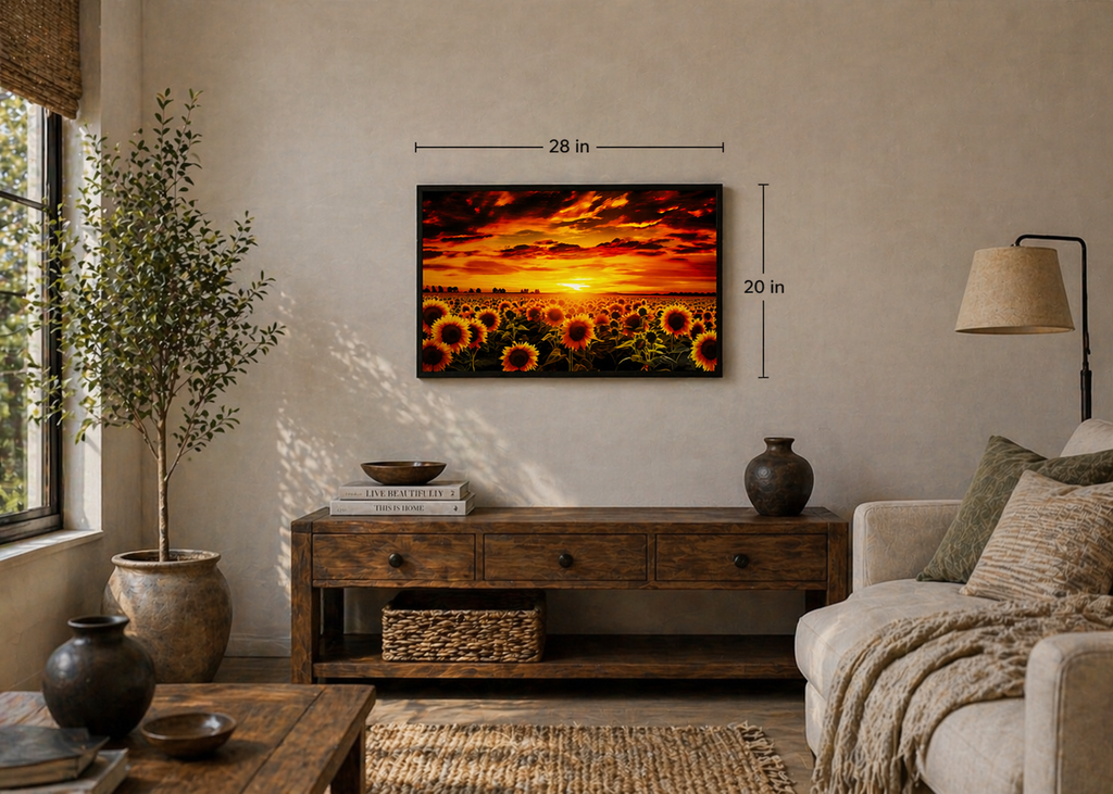 Golden Sunset Sunflower 20in x 28in