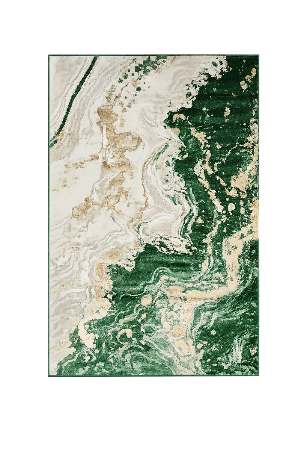 Haven Green Abstract Area Rug – 5.4x7.5 & 8x10