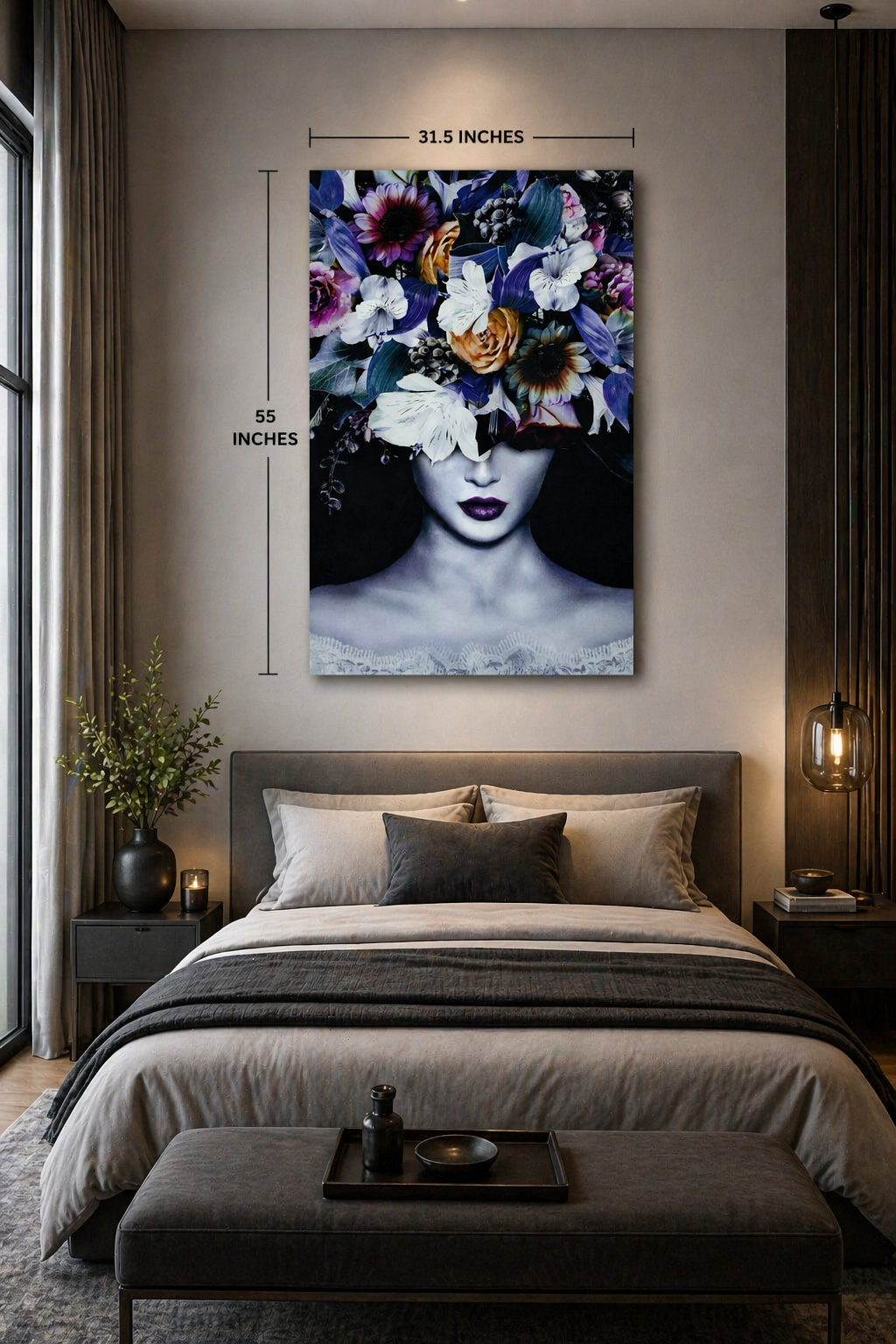 #1114L- Floral Portrait