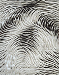 Serene Brown Abstract Wave Rug 5.4x7.5