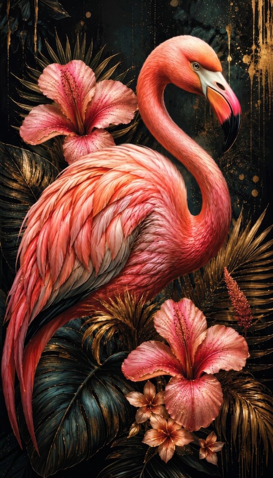 #2185L- Flamingo Royale Tropical