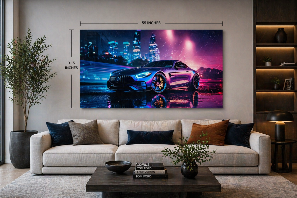 #1212L- Neon Luxury Sports Car