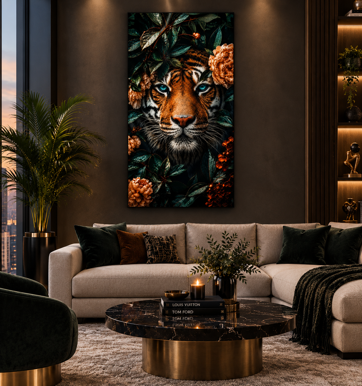 #2065L- Emerald Tiger Floral