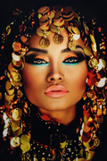 Golden Queen Portrait 31.5in x 55in