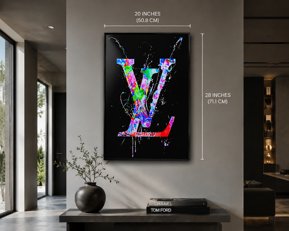 Luxury Neon Splash 20in x 28in