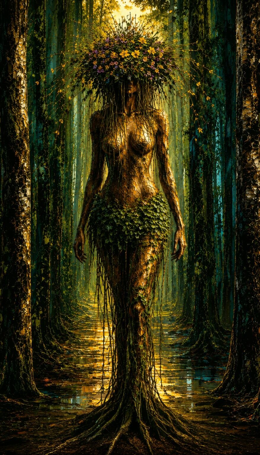 #2175L- Forest Empress Botanical Woman