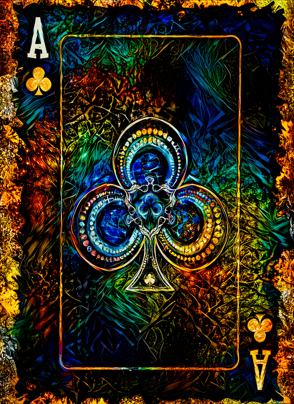 Ace Of Clubs 20in x 28in