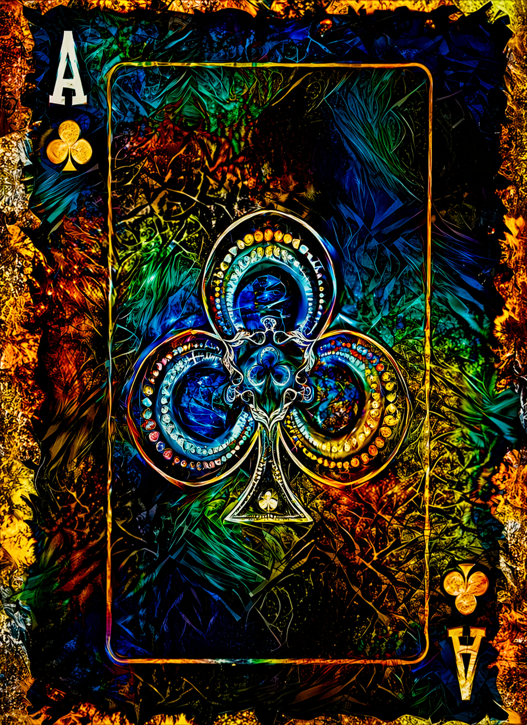 Ace Of Clubs 20in x 28in