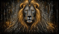 #2090L- Golden Majesty Lion
