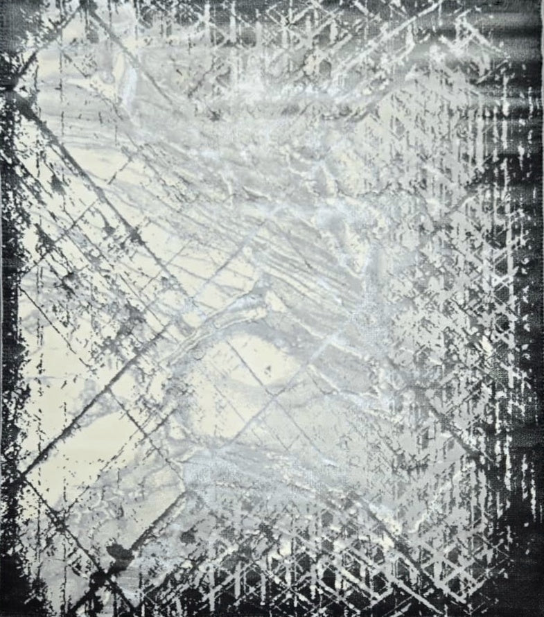 Legacy Grey Abstract Rug 5.4x7.5