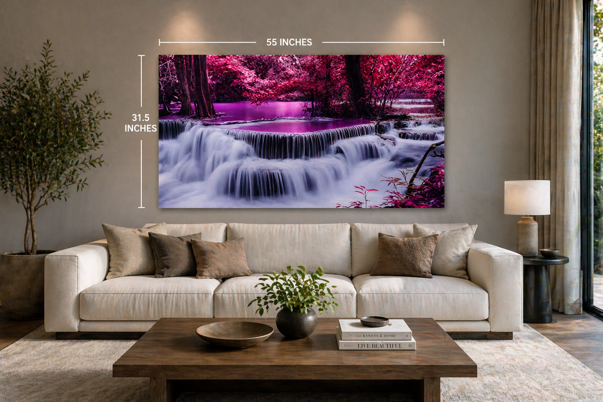 #1116L- Pink Waterfall Forest