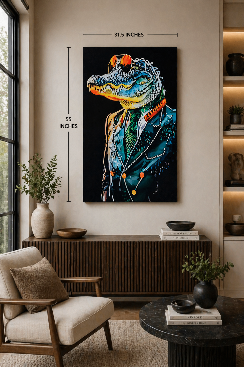#1028L- Stylish Alligator