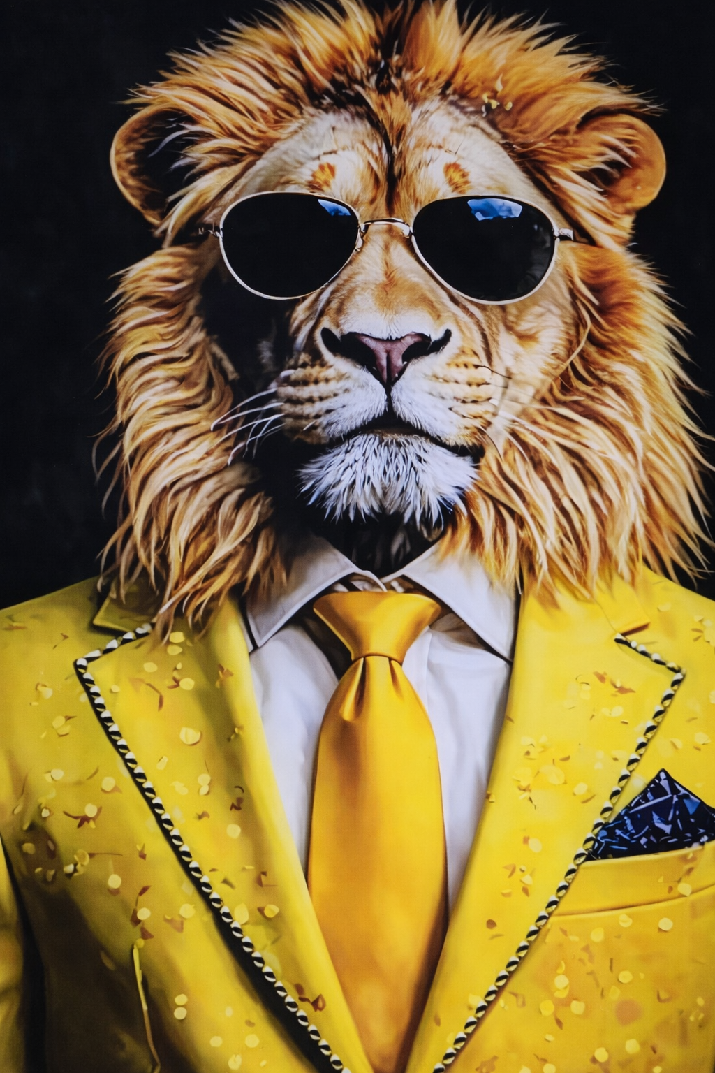 #1029L- Golden King Lion